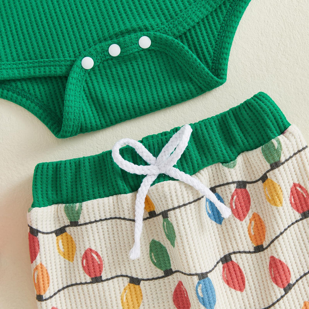 Baby Boy Christmas Outfit Romper Pants Hat U215225