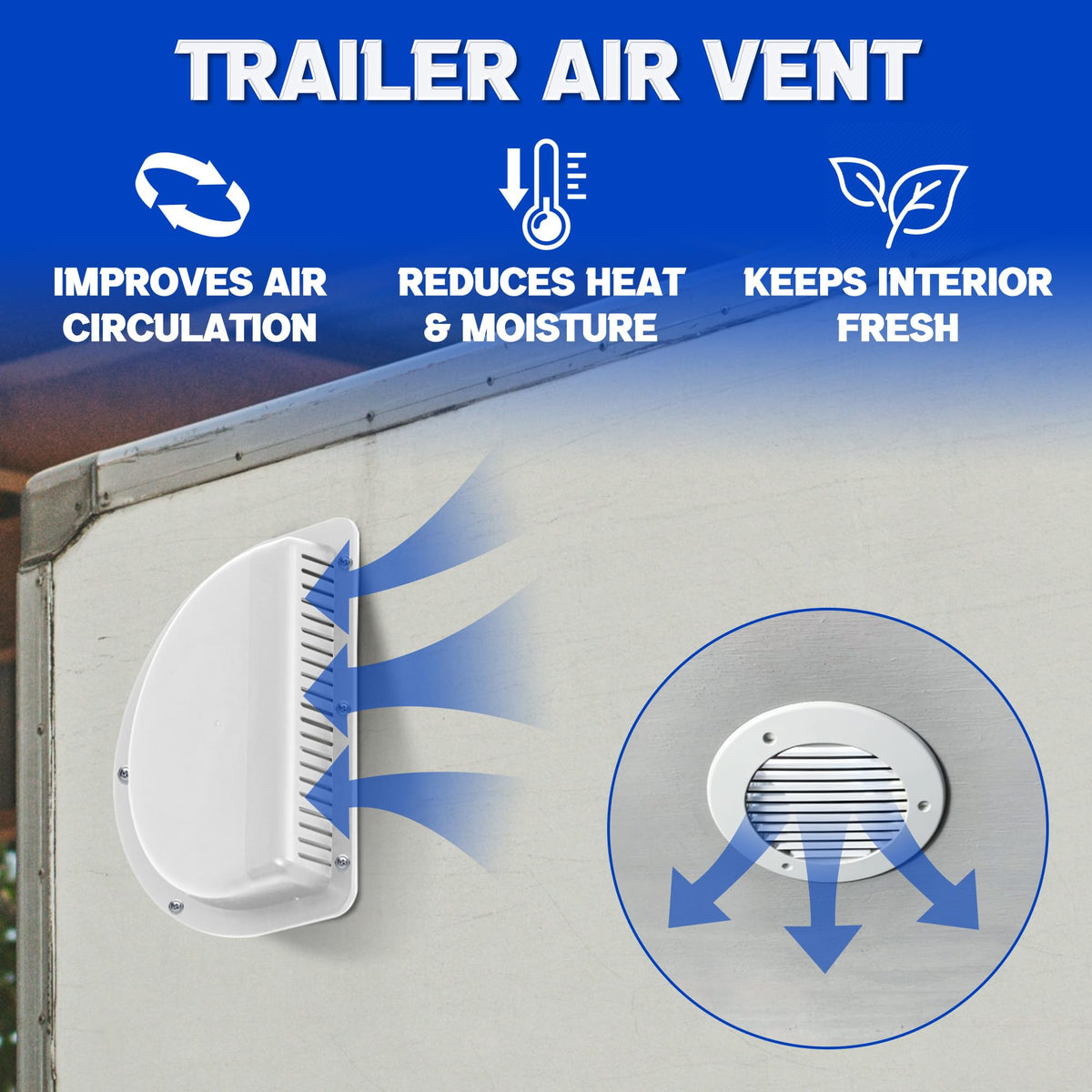RV Vent Covers with Mounting Hardware G9026
