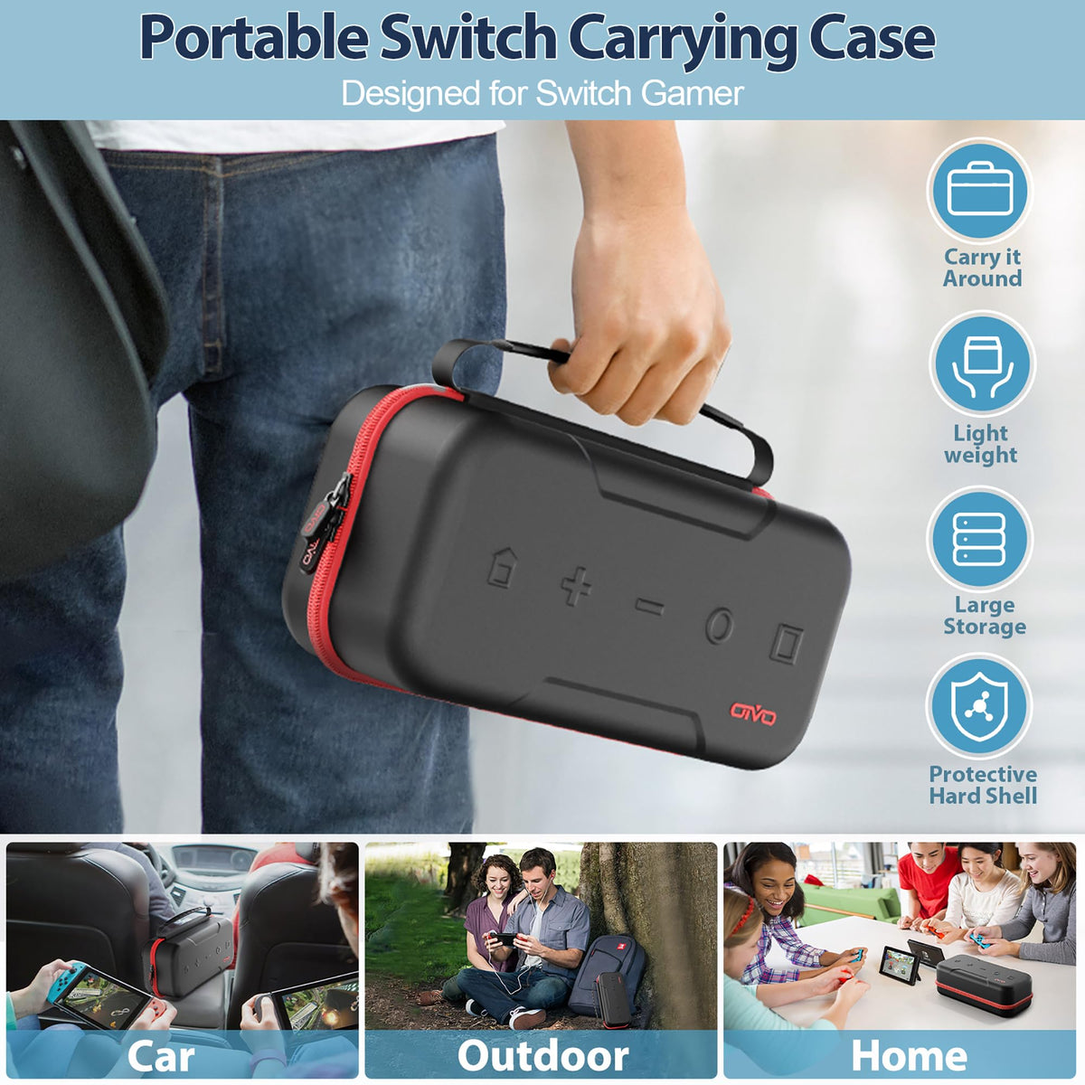 Carrying Case Compatible with Nintendo Switch/OLED Model T368