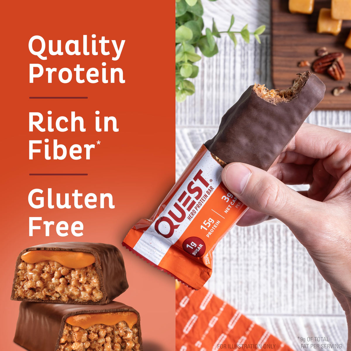 Salted Caramel Protein Shake 4 Count and Chocolate Caramel Pecan Protein Bar 12 Count H337890