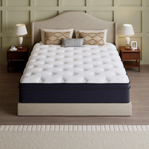 14 Inch Hybrid Green Tea Cooling Gel Memory Foam Mattress W25046