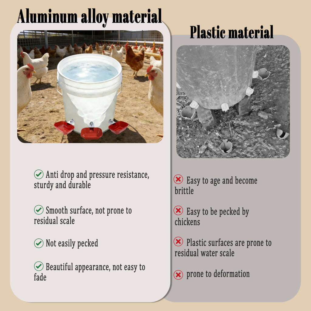 Aluminum Alloy Chicken Waterer Feeder T3603