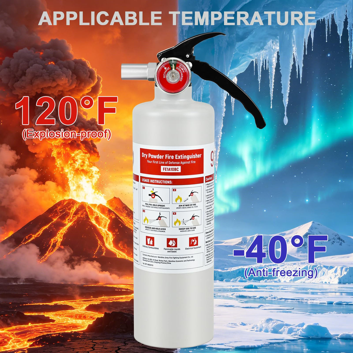 2.5 lb ABC Dry Chemical Fire Extinguisher D693