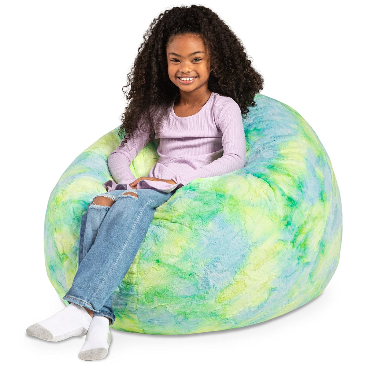 Faux Fur Bean Bag Chair U96922
