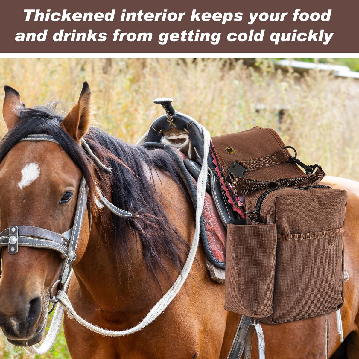 2 Pcs Waterproof Saddle Bag with Pocket S835478