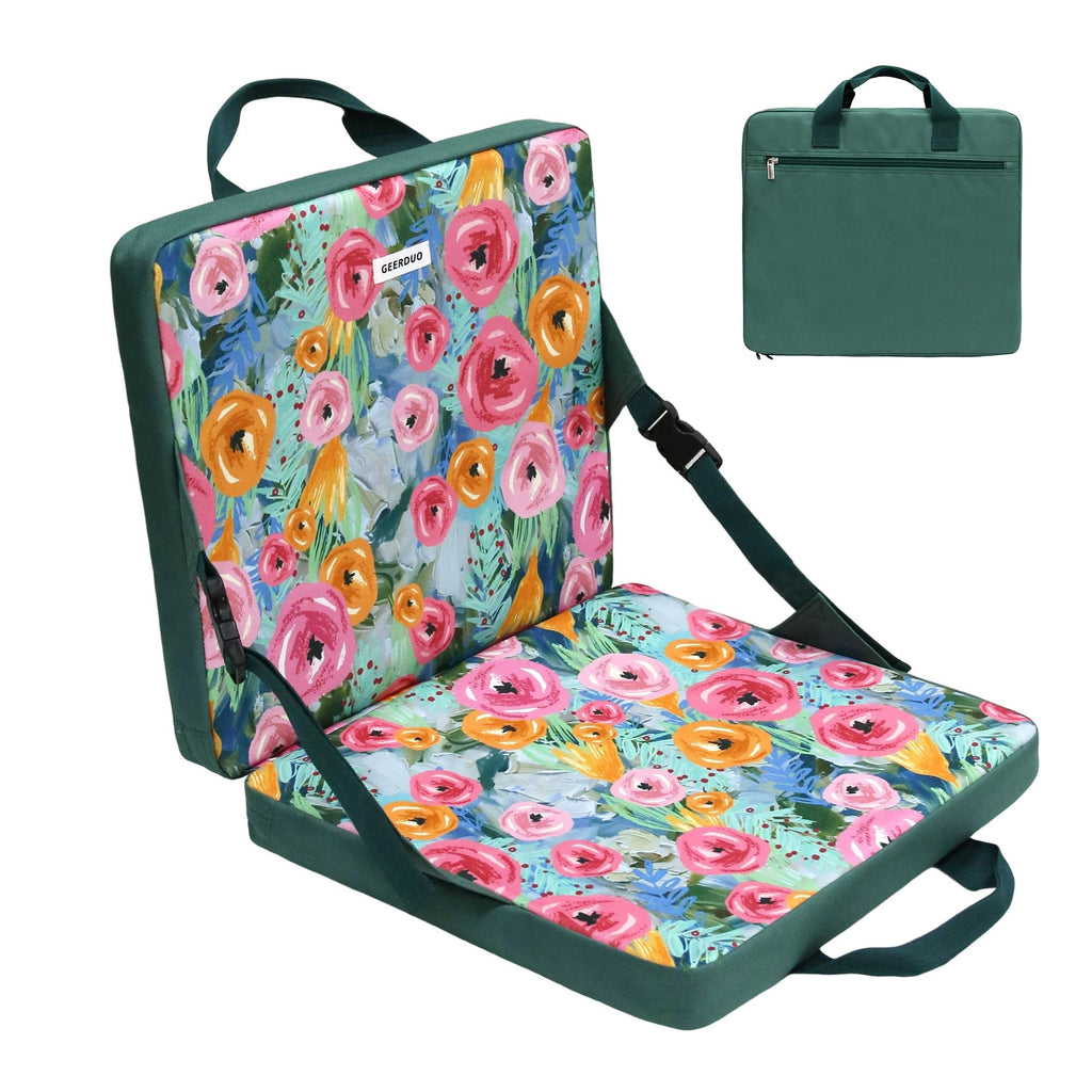 Portable Waterproof Stadium Seat Cushion with Back Support M719