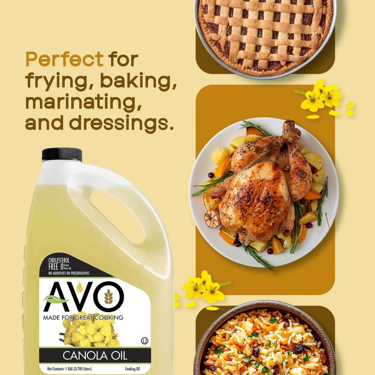 100% Pure Canola Oil 1 Gallon E74013