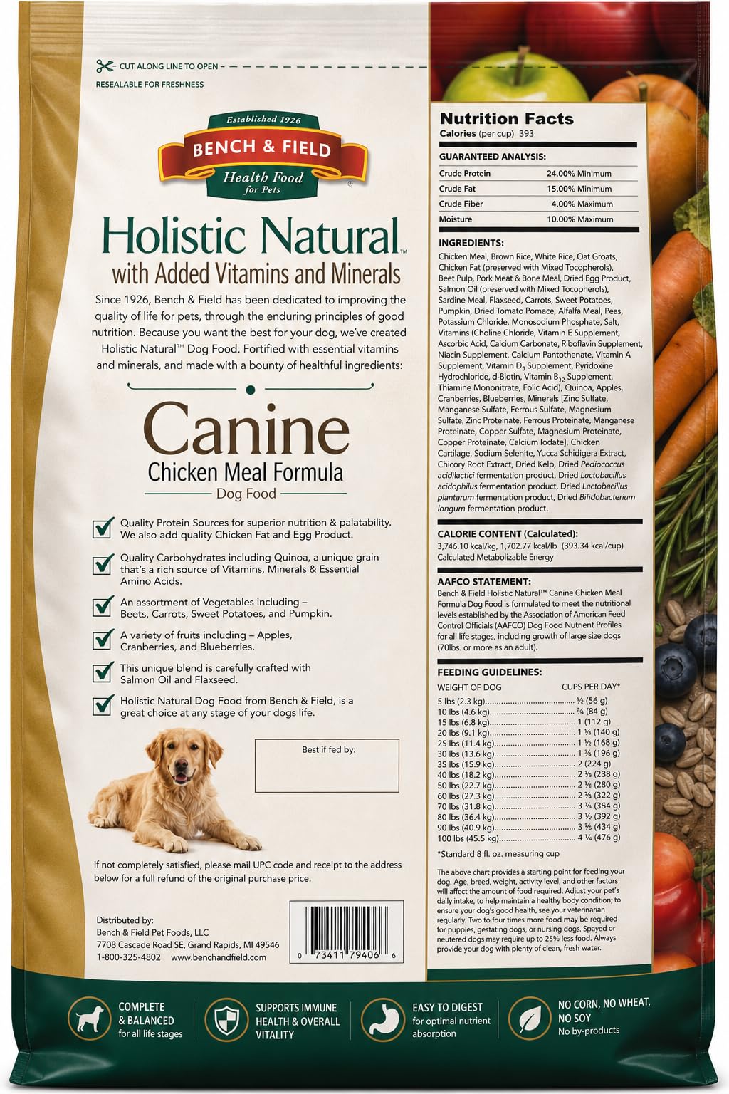 Chicken Meal & Brown Rice Dry Dog Food 6.6 lb B8882