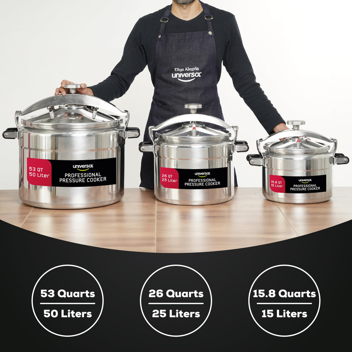 53-Quart Aluminum Pressure Cooker Q9765