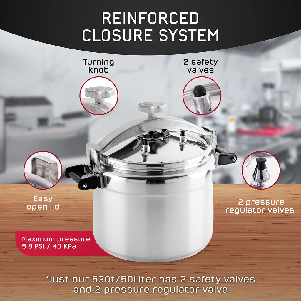 53-Quart Aluminum Pressure Cooker Q9765