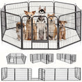 32" 8 Panel Heavy Duty Metal Dog Playpen P38489