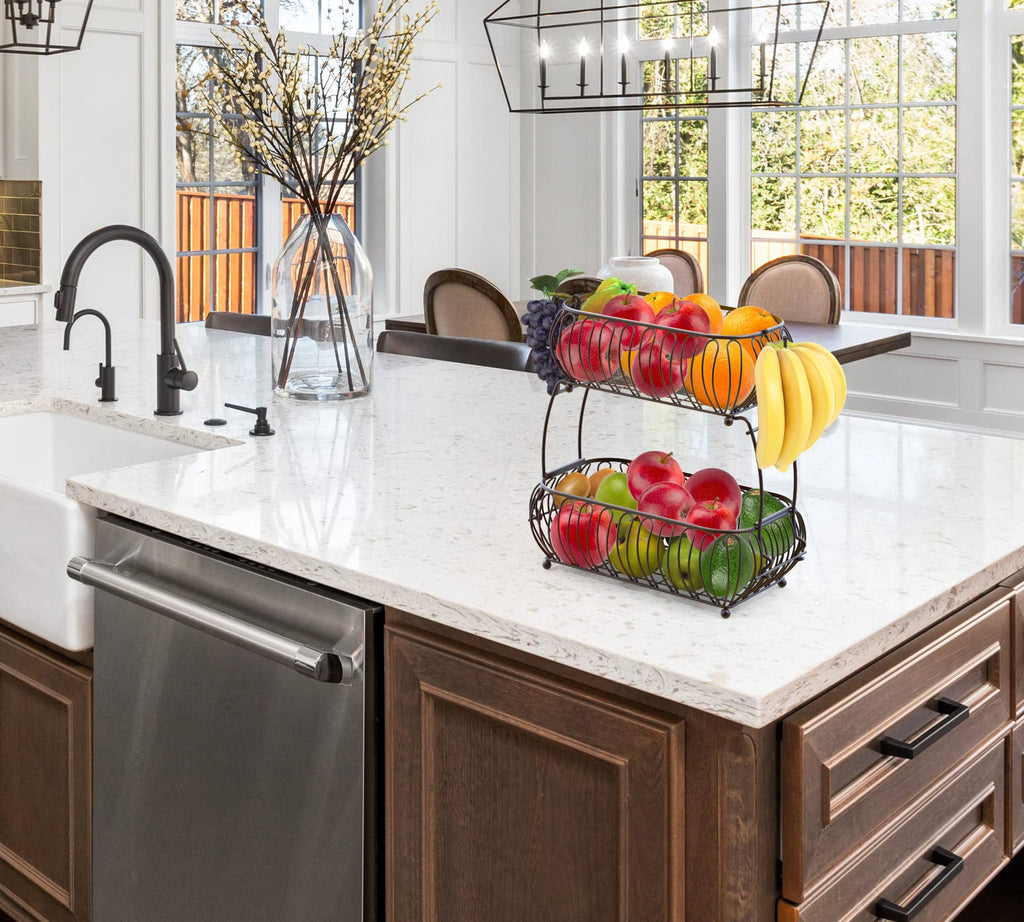 2-Tier Countertop Fruit Basket Holder I537499