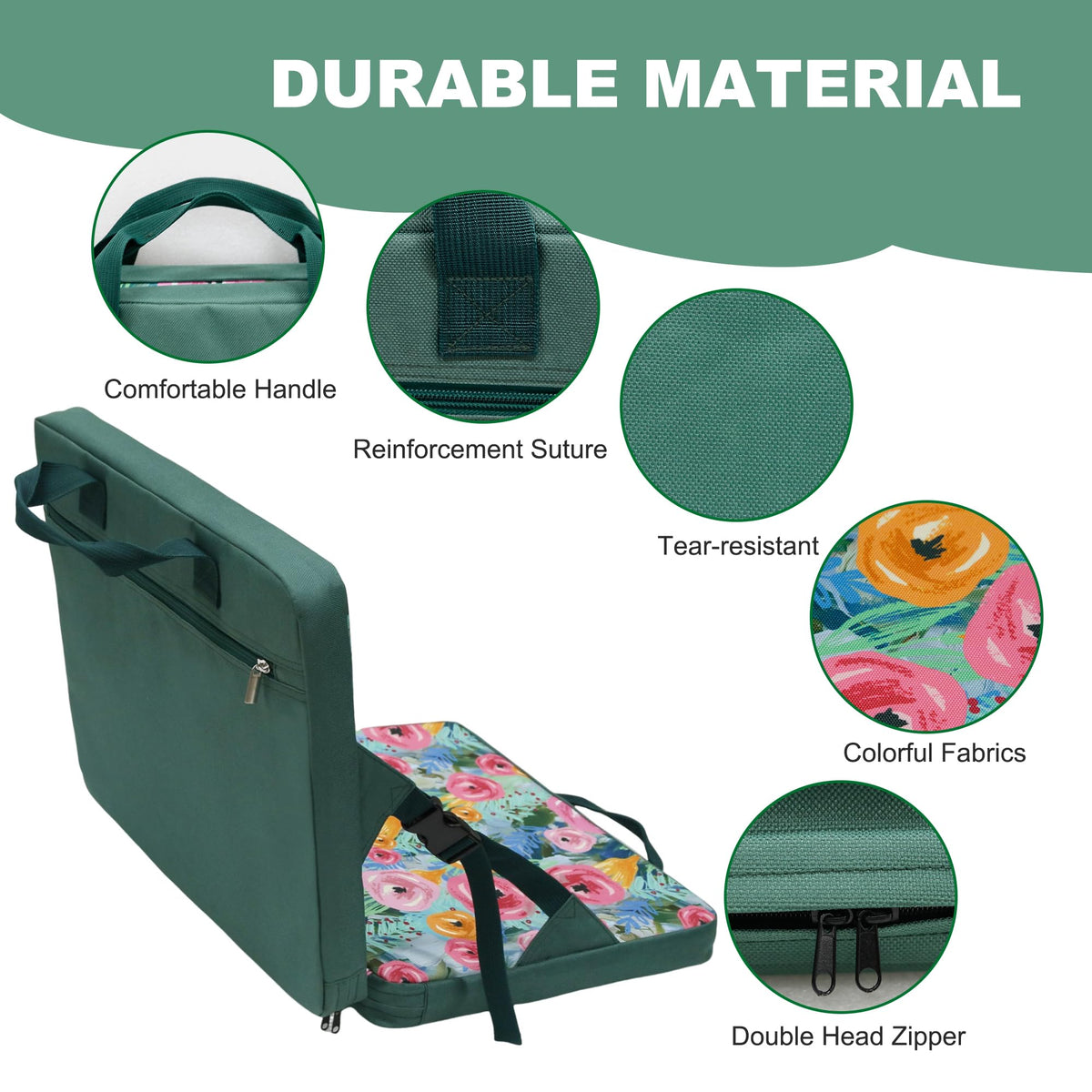 Portable Waterproof Stadium Seat Cushion with Back Support M719