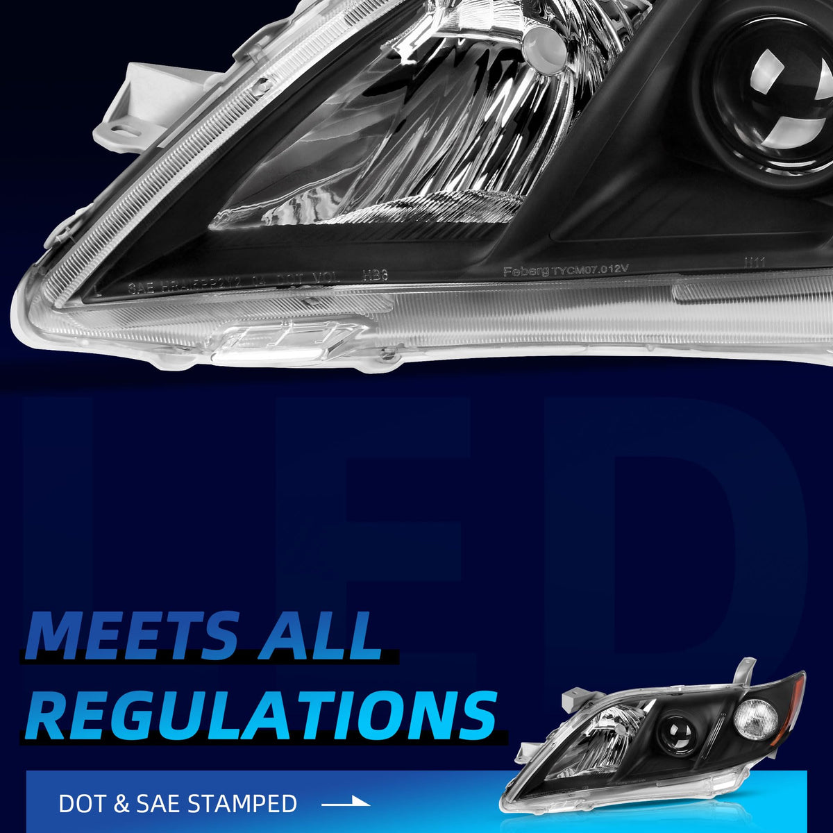 Black Headlights Assembly R384018