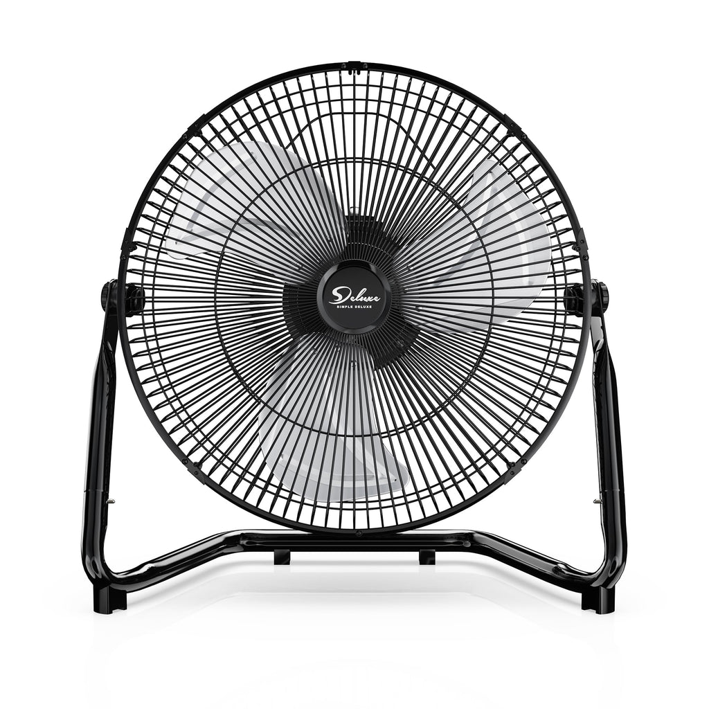 20 Inch 3-Speed High Velocity Metal Industrial Floor Fan, Black P68643
