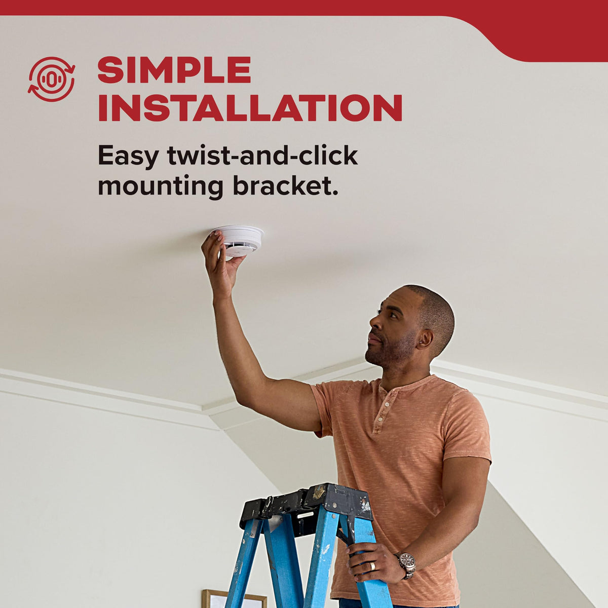 Smoke Detector, AA Battery-Powered, 3 Pack R31703