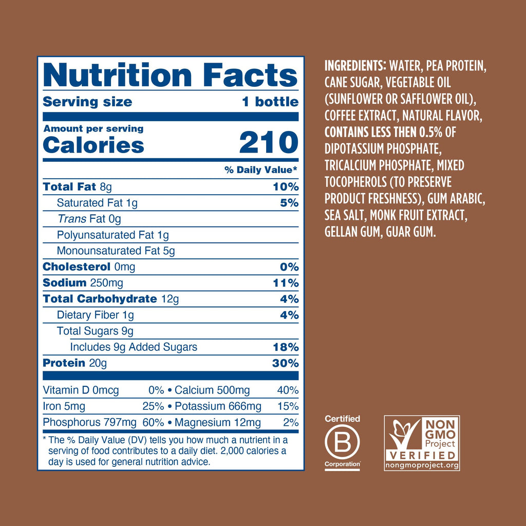 Chocolate Coffee Vegan Protein Shake 24 Pack L665