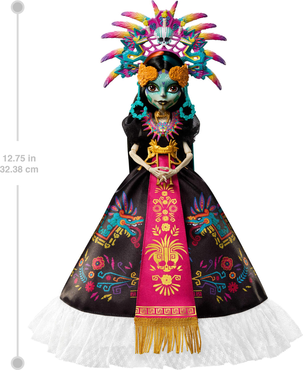 Collectible Doll with Gown, Headdress and Necklace P70250