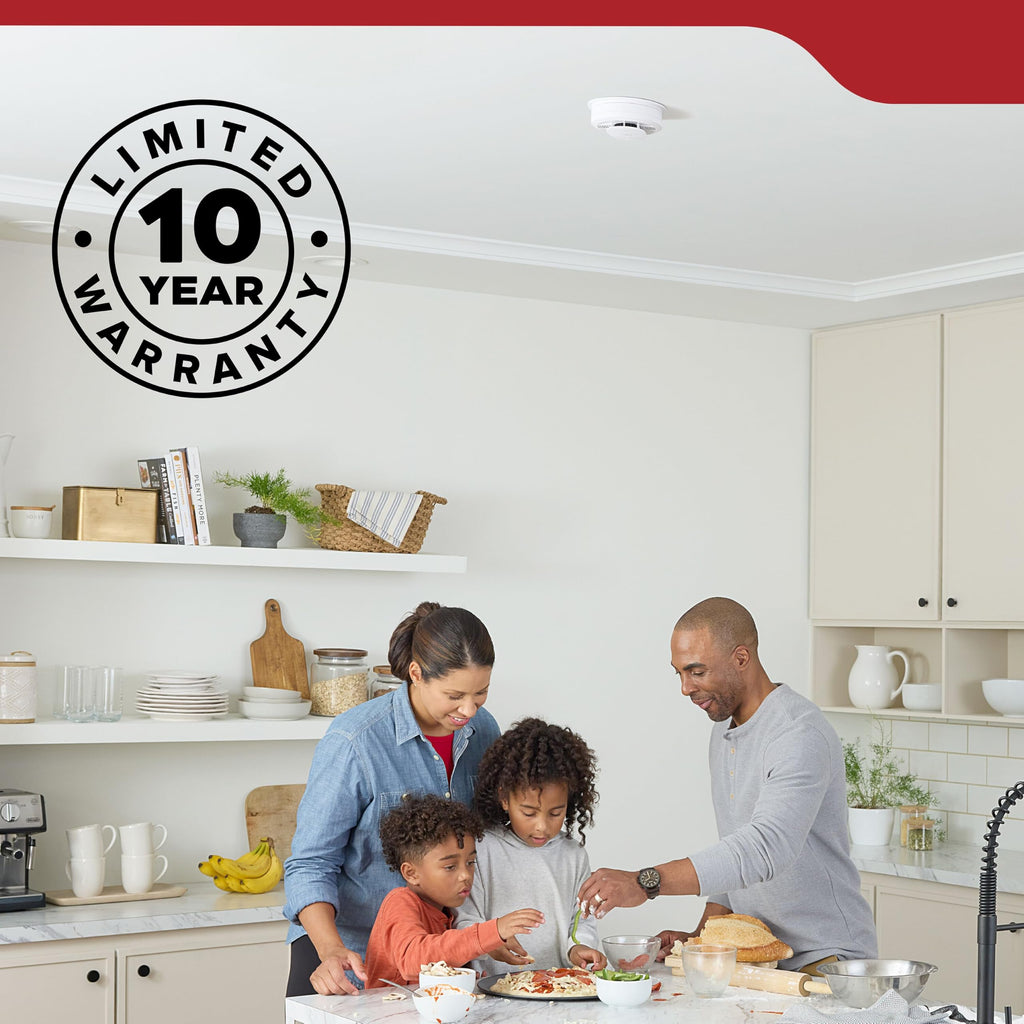 Smoke Detector, AA Battery-Powered, 3 Pack R31703
