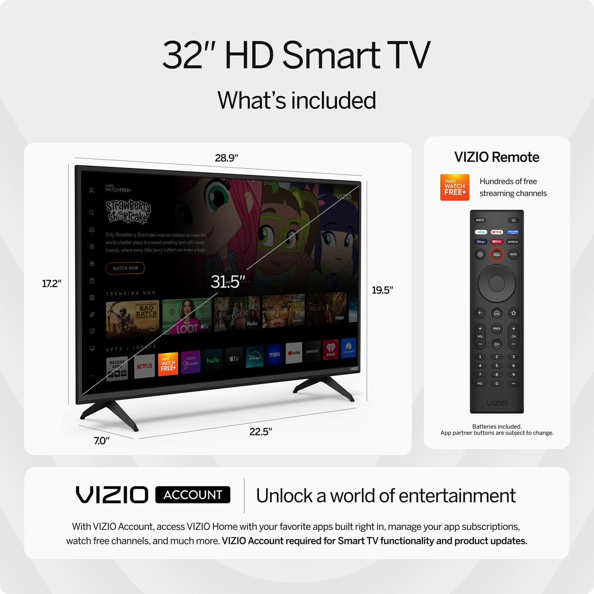 32 inch HD 720p Smart TV I1671