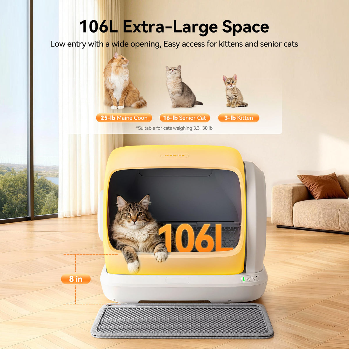 Automatic Cat Litter Box Extra-Large W790