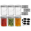 16 Oz 6-Pack Wide Mouth Glass Mason Jars with Lids M676997