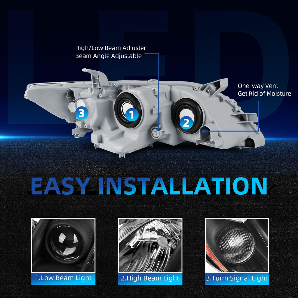 Black Headlights Assembly R384018