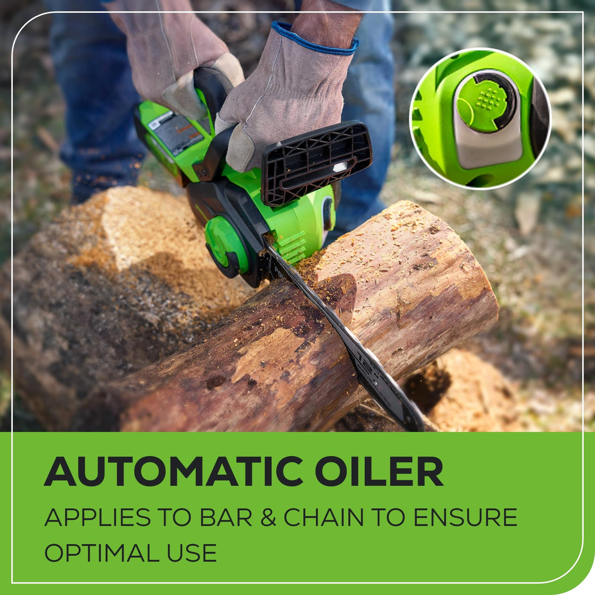24V 12 in Cordless Electric Chainsaw O9536