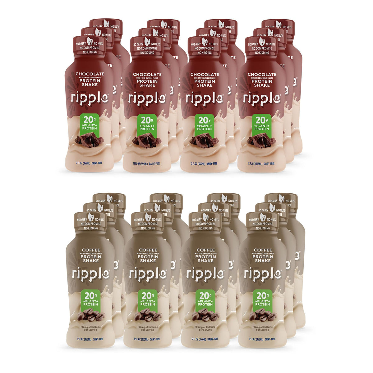 Chocolate Coffee Vegan Protein Shake 24 Pack L665