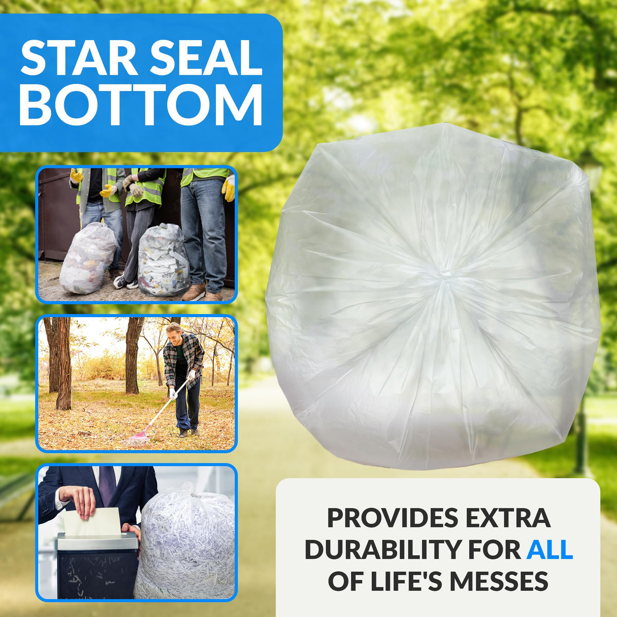 65 Gallon Heavy Duty Trash Bags X854