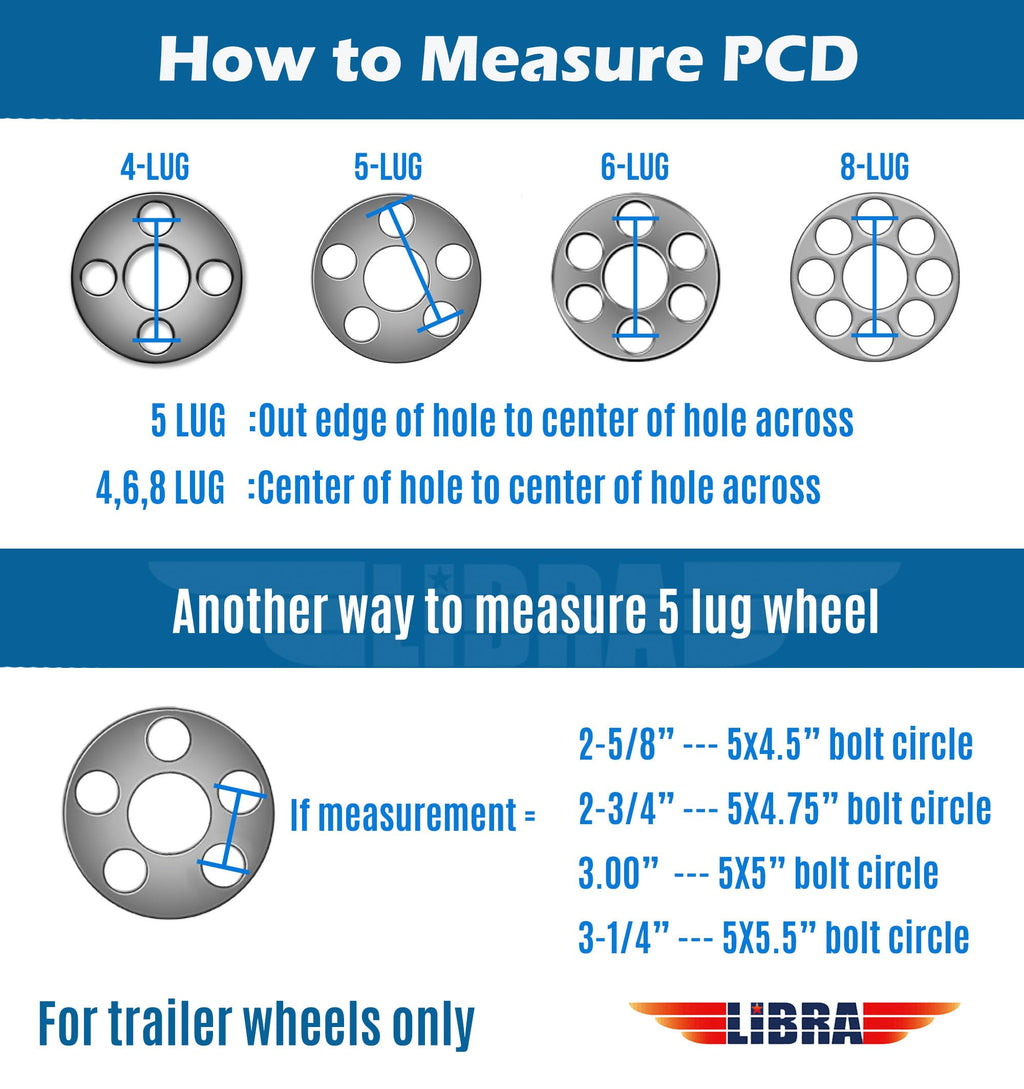 Trailer Tire Wheel ST205/75R15 8PR 5X4.5 White Spoke Pk2 V81093