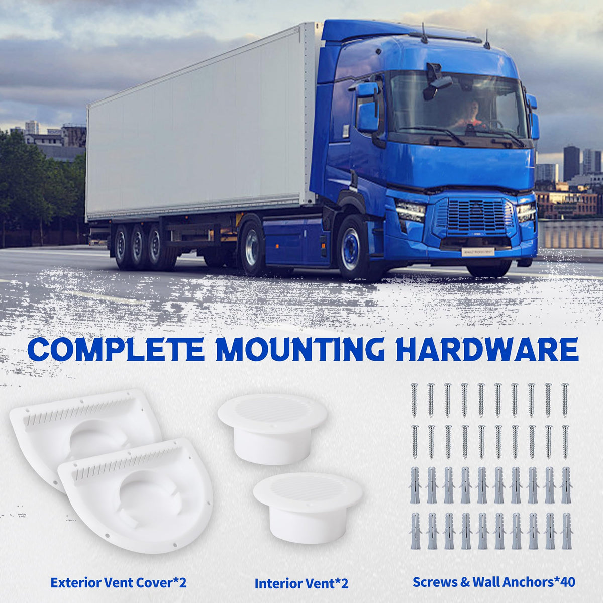 RV Vent Covers with Mounting Hardware G9026