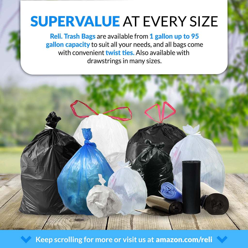 65 Gallon Heavy Duty Trash Bags X854