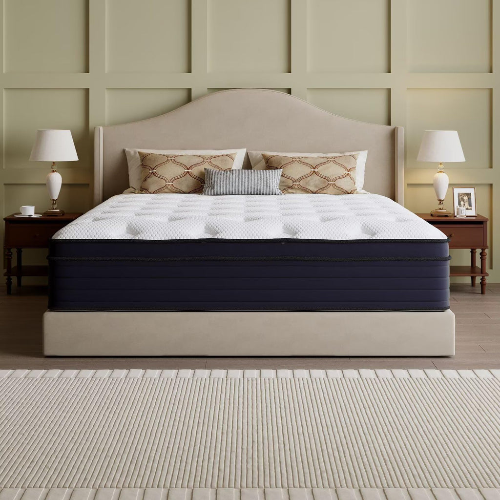14 Inch Hybrid Green Tea Cooling Gel Memory Foam Mattress W25046