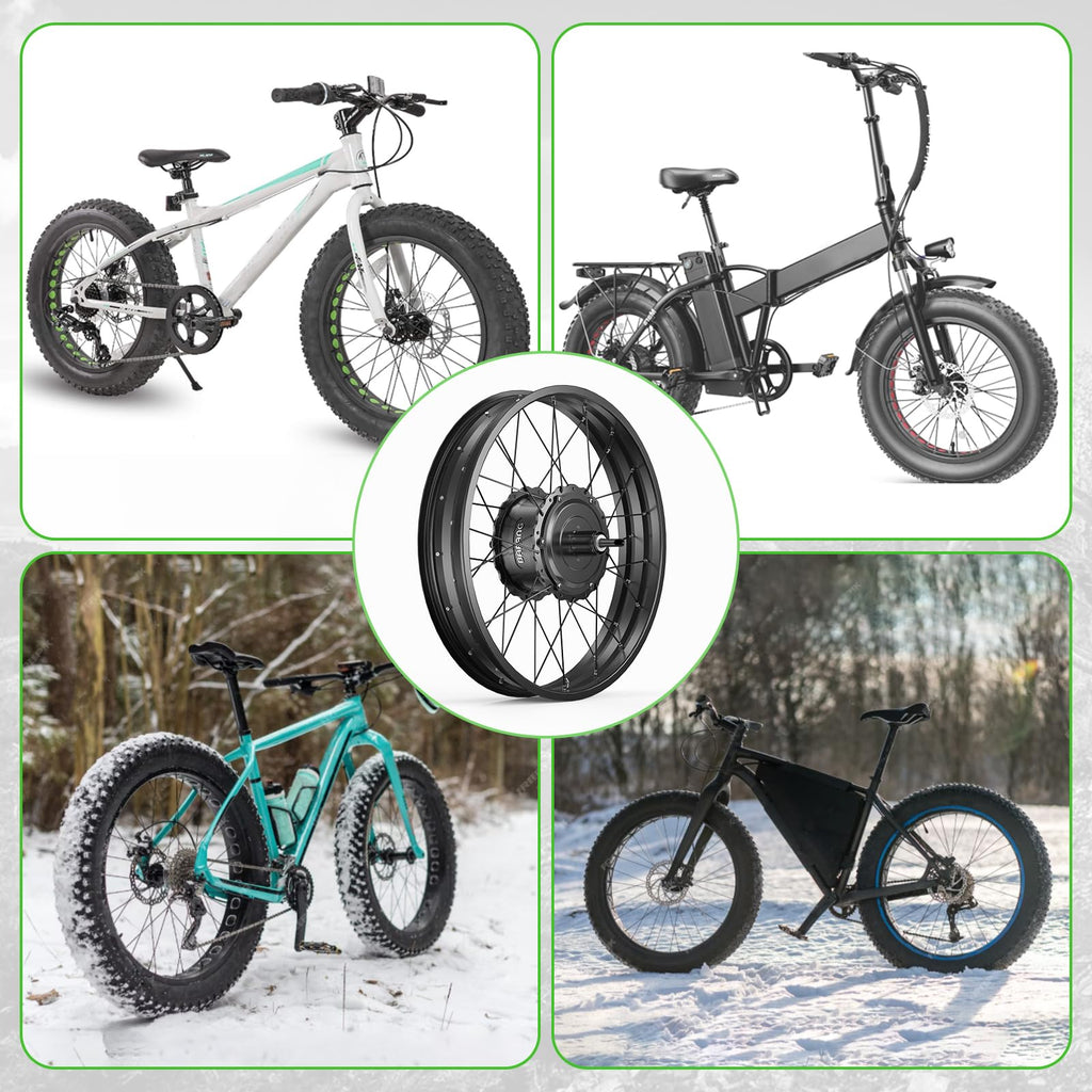 1000W Rear Hub Motor Fat Tire Ebike Conversion Kit E47373