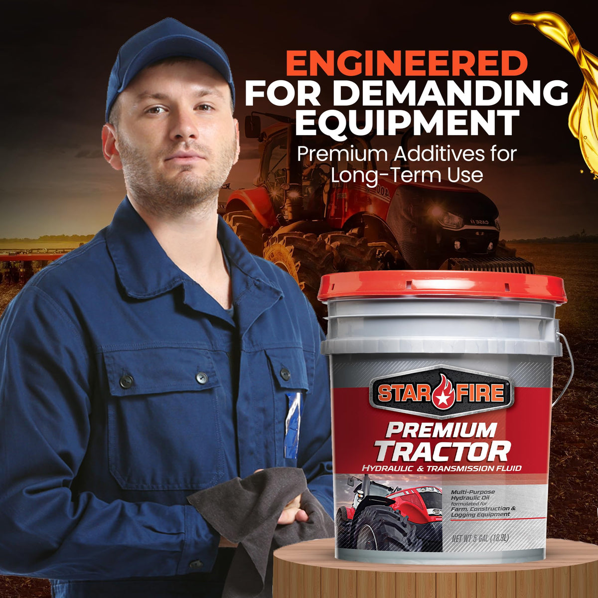 Tractor Hydraulic & Transmission Fluid 5 Gallon Pail F647