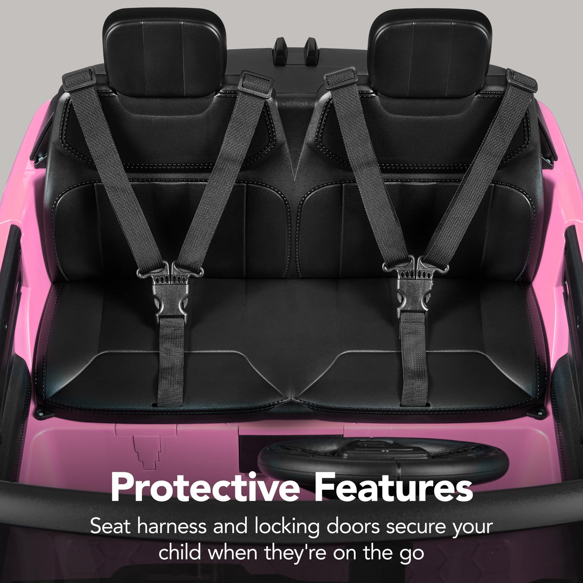 Pink 2-Seater Electric Ride On Car Truck A5042