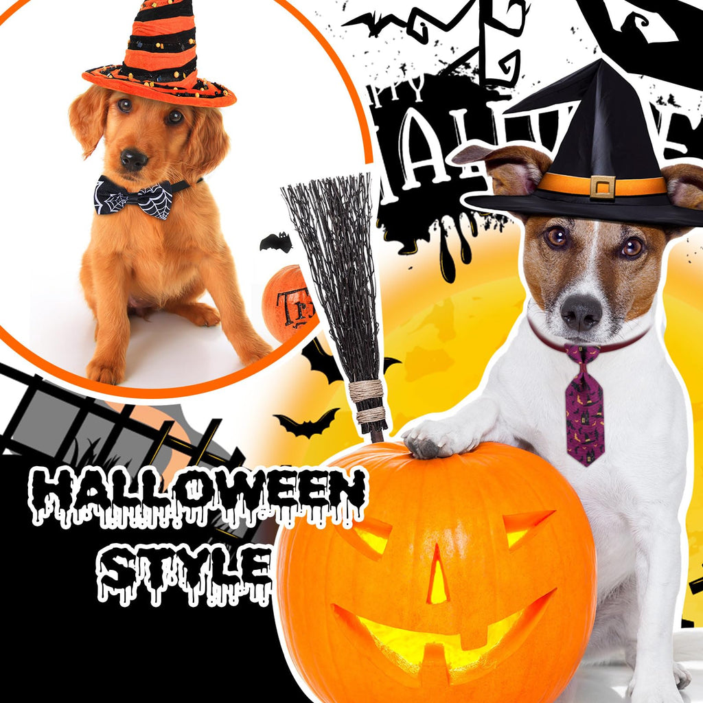 120 Pcs Halloween Dog Bow Ties X420