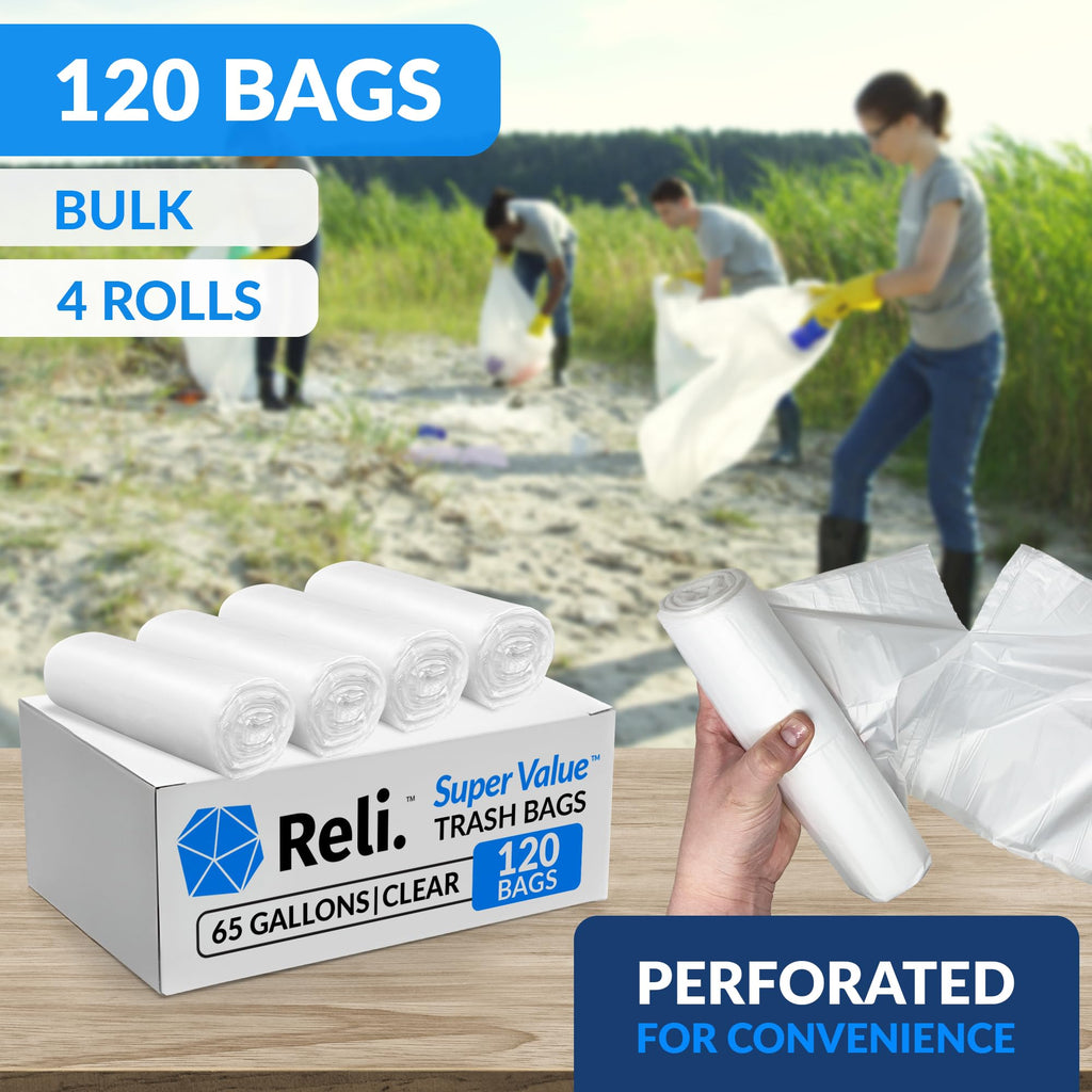 65 Gallon Heavy Duty Trash Bags X854