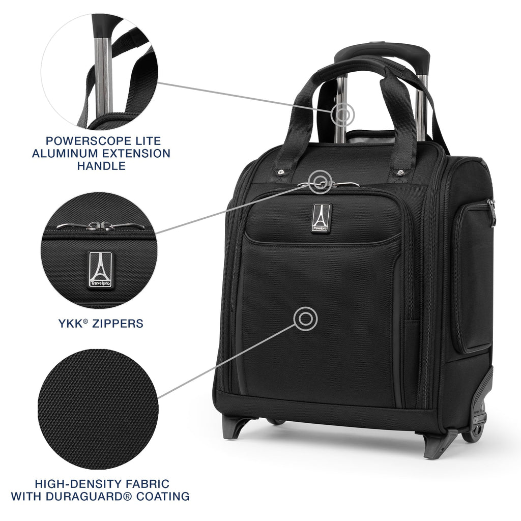 Softside Carry-On Underseat Bag, Black, 17-Inch A103
