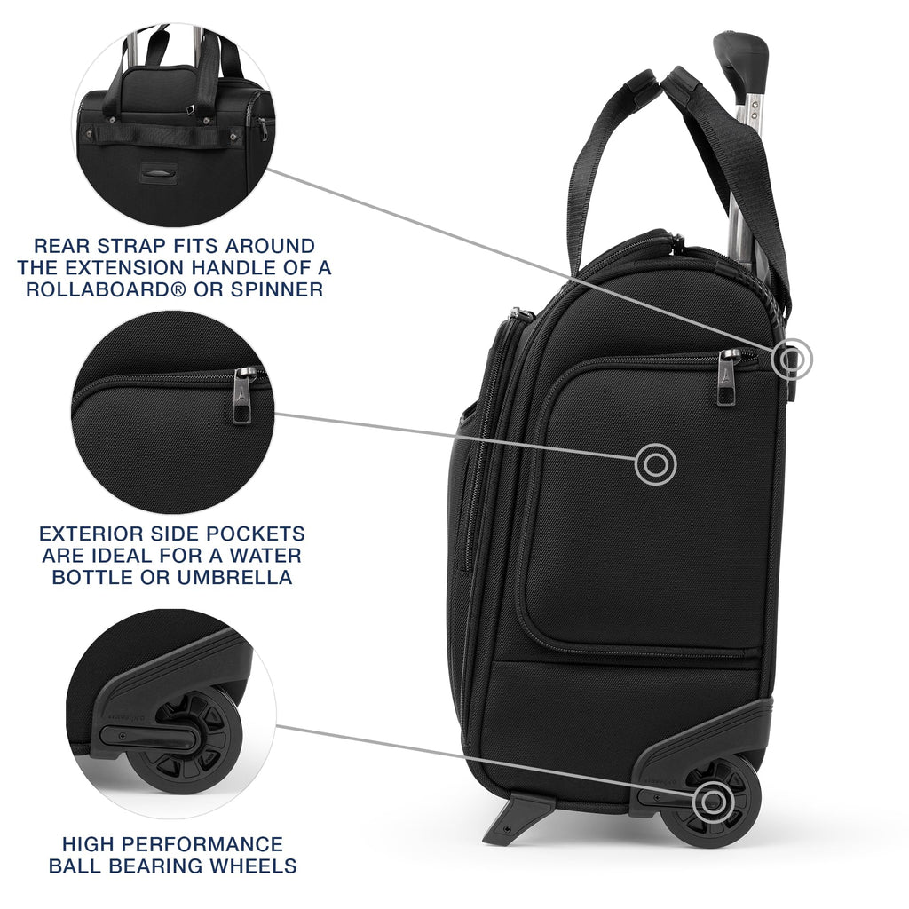 Softside Carry-On Underseat Bag, Black, 17-Inch A103