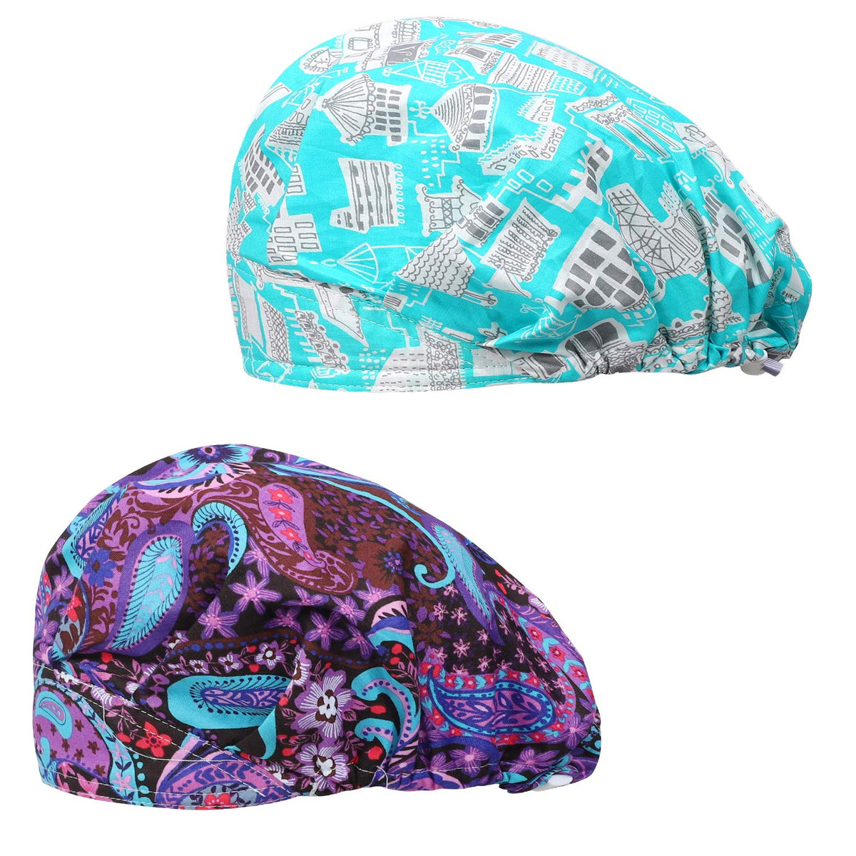 2 Pack Adjustable Cotton Working Cap with Sweatband I6453