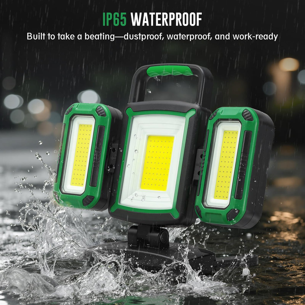 50W 5000LM Rechargeable Magnetic LED Work Light L1395
