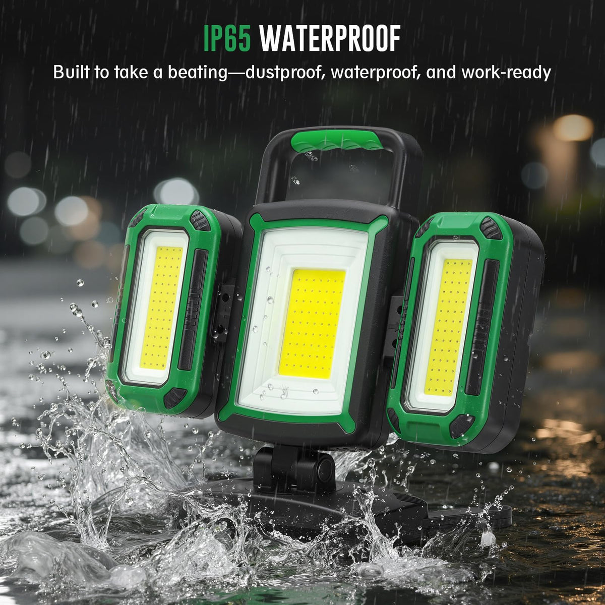 50W 5000LM Rechargeable Magnetic LED Work Light L1395