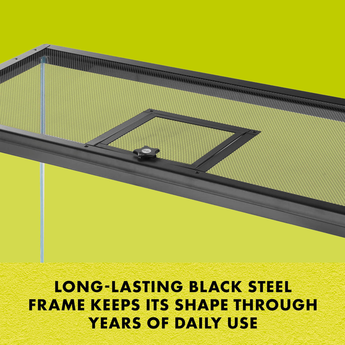 Hinged Door Screen Cover for Reptile Terrarium O395654