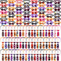 120 Pcs Halloween Dog Bow Ties X420