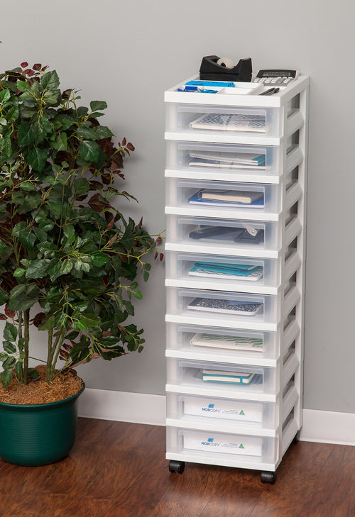 10 Drawer Rolling Storage Cart B698516