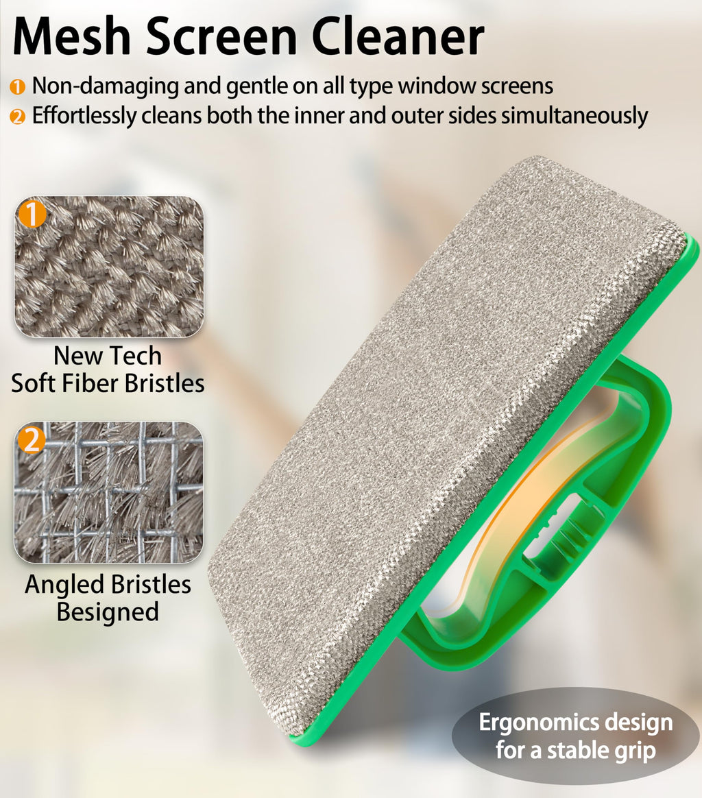 Mesh Screen Cleaner, Detachable Window Screen Cleaning Brush N208360