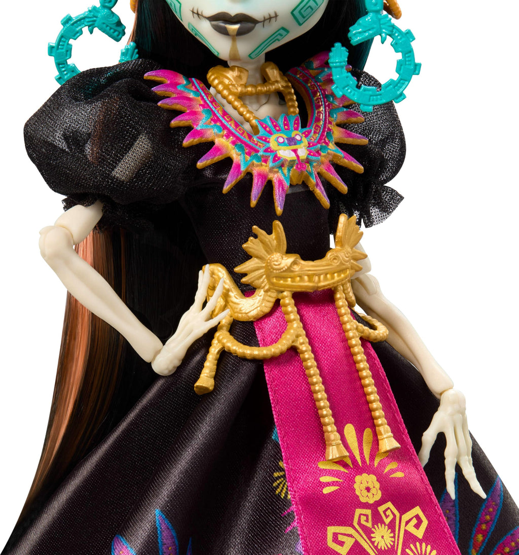 Collectible Doll with Gown, Headdress and Necklace P70250