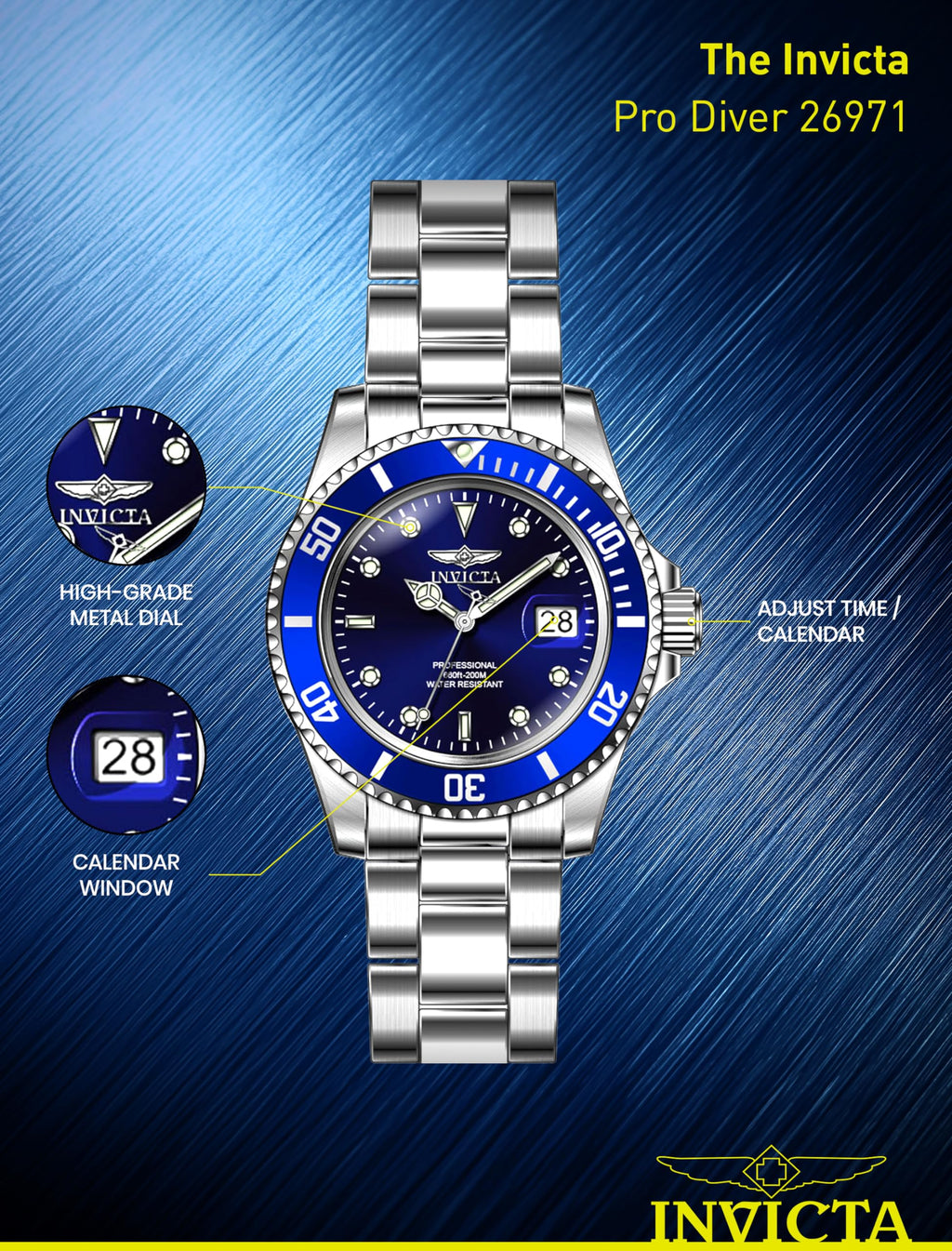 Men's Stainless Steel Quartz Watch P5103